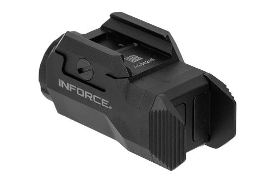 INFORCE WILD 1 handgun light features 500 Lumens of white led and mounts to 1913 rails